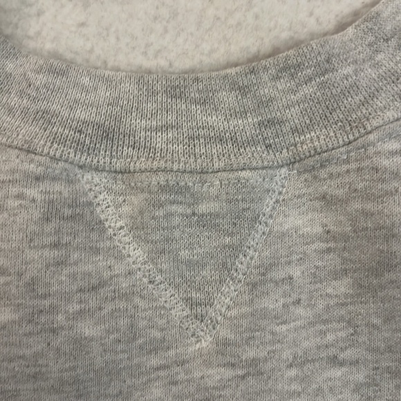 Vintage 90’s Russell Athletic Crewneck Sweatshirt Gray Cotton Blend USA XXL - Picture 7 of 8